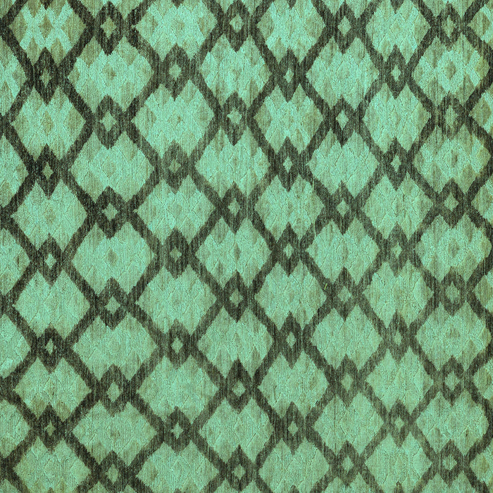 Square Abstract Turquoise Modern Rug, abs5272turq