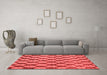 Modern Red Washable Rugs