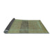 Sideview of Abstract Light Blue Modern Rug, abs5273lblu