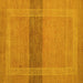 Square Abstract Yellow Modern Rug, abs5273yw