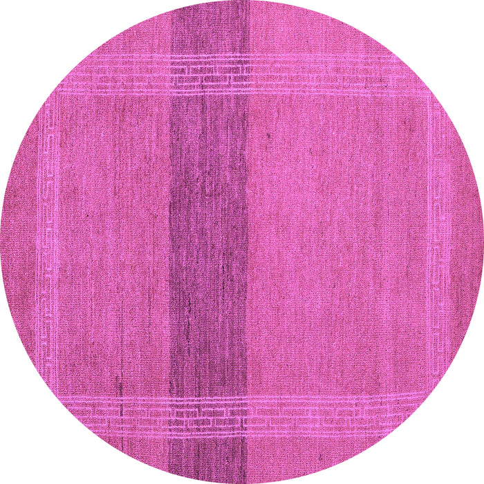 Round Machine Washable Abstract Purple Modern Area Rugs, wshabs5273pur