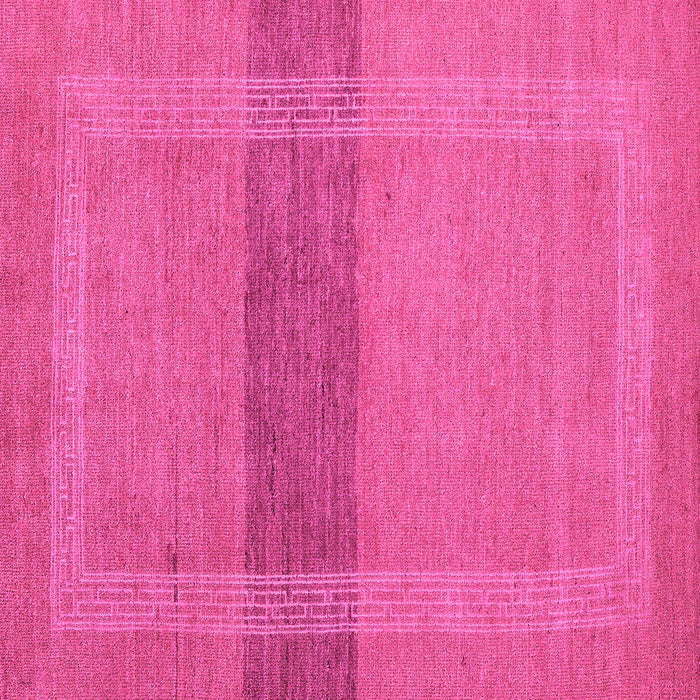 Square Machine Washable Abstract Pink Modern Rug, wshabs5273pnk