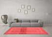 Modern Red Washable Rugs