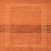 Square Abstract Orange Modern Rug, abs5273org