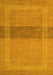 Abstract Yellow Modern Rug, abs5273yw