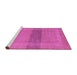 Sideview of Machine Washable Abstract Purple Modern Area Rugs, wshabs5273pur