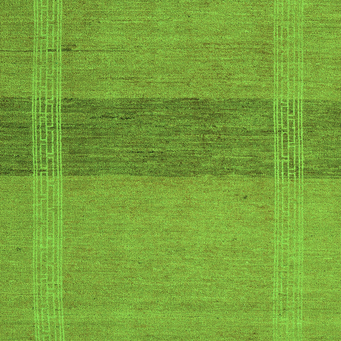 Machine Washable Abstract Green Modern Area Rugs, wshabs5273grn