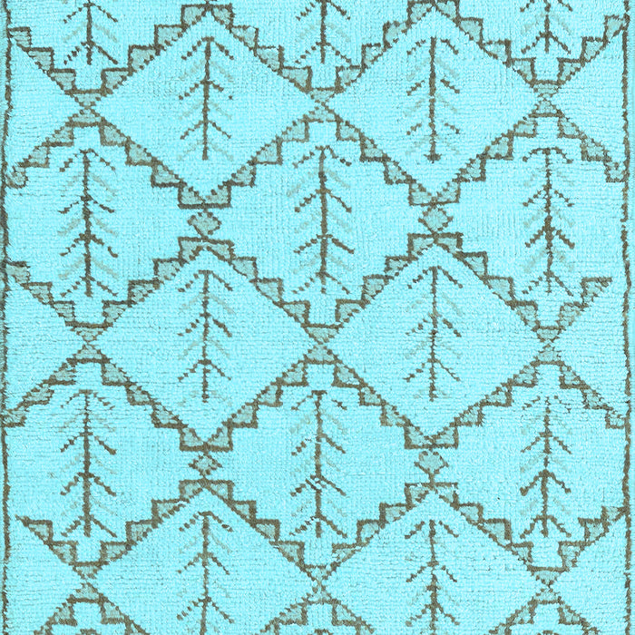 Machine Washable Solid Light Blue Modern Rug, wshabs5274lblu