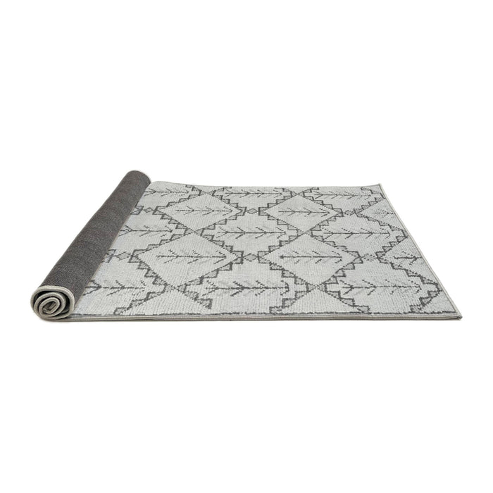 Sideview of Solid Gray Modern Rug, abs5274gry