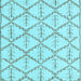 Square Solid Light Blue Modern Rug, abs5274lblu