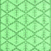 Square Solid Emerald Green Modern Rug, abs5274emgrn