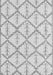 Machine Washable Solid Gray Modern Rug, wshabs5274gry