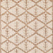 Square Abstract Brown Solid Rug, abs5274