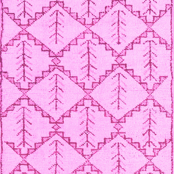 Machine Washable Solid Pink Modern Rug, wshabs5274pnk