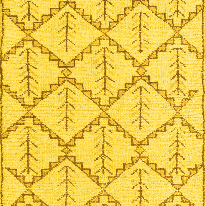 Solid Yellow Modern Rug, abs5274yw