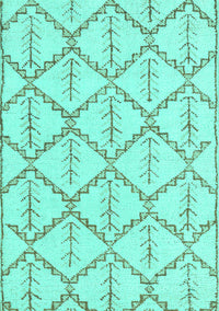 Solid Turquoise Modern Rug, abs5274turq