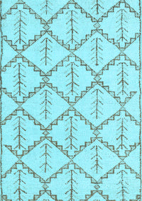 Solid Light Blue Modern Rug, abs5274lblu