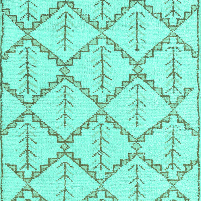 Machine Washable Solid Turquoise Modern Area Rugs, wshabs5274turq