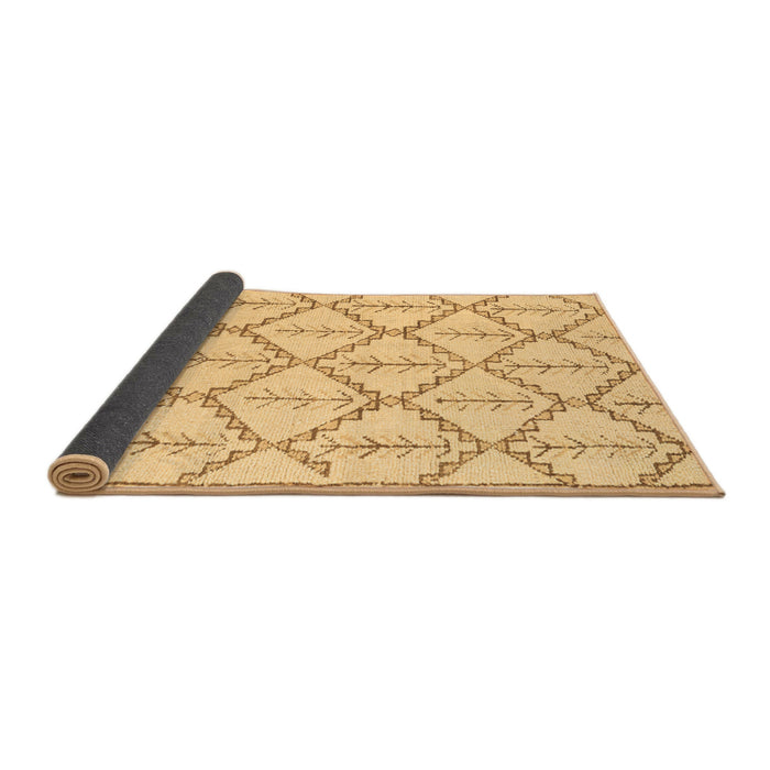 Sideview of Solid Brown Modern Rug, abs5274brn