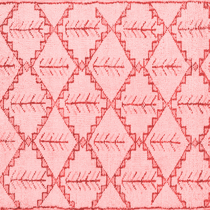 Machine Washable Solid Red Modern Rug, wshabs5274red