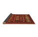 Sideview of Southwestern Brown Country Rug, abs5275brn