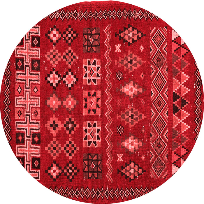 Machine Washable Southwestern Red Country Rug, wshabs5275red