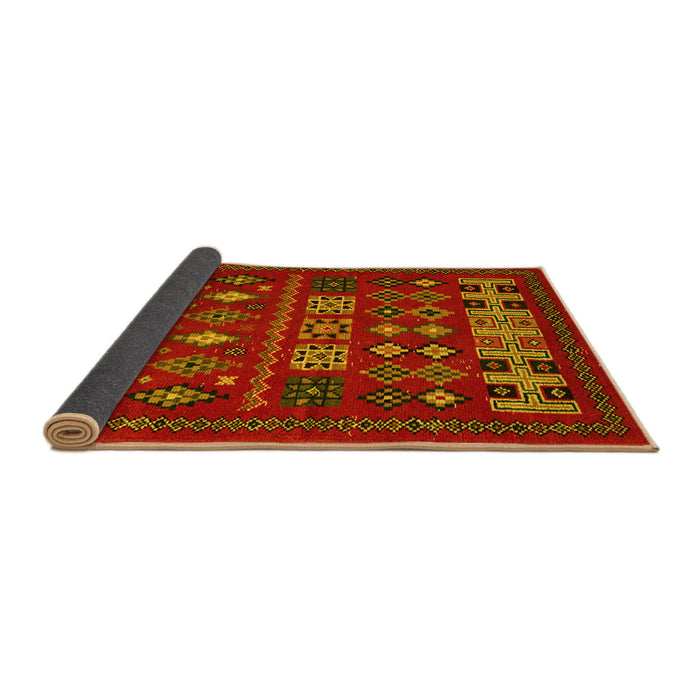 Sideview of Southwestern Yellow Country Rug, abs5275yw