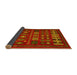 Sideview of Southwestern Yellow Country Rug, abs5275yw