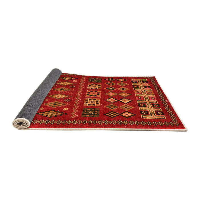 Sideview of Southwestern Orange Country Rug, abs5275org