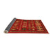 Sideview of Southwestern Orange Country Rug, abs5275org