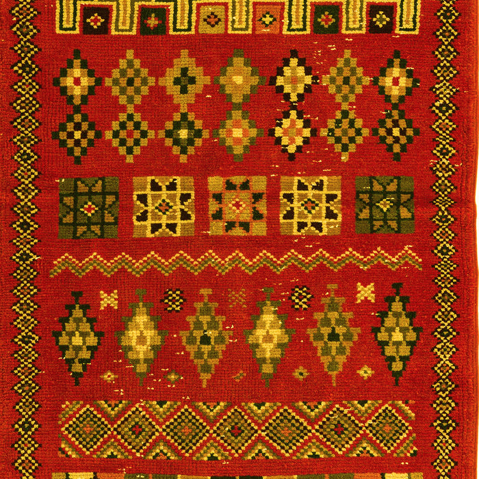 Southwestern Yellow Country Rug, abs5275yw
