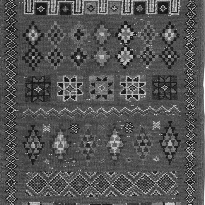 Machine Washable Southwestern Gray Country Rug, wshabs5275gry