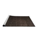 Sideview of Machine Washable Abstract Coffee Brown Rug, wshabs5276