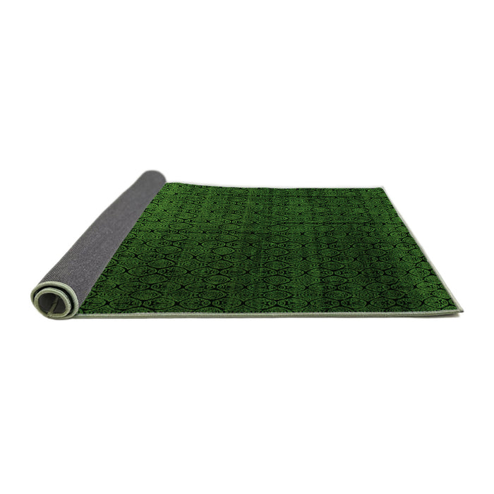 Sideview of Abstract Green Modern Rug, abs5276grn