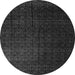 Round Abstract Gray Modern Rug, abs5276gry