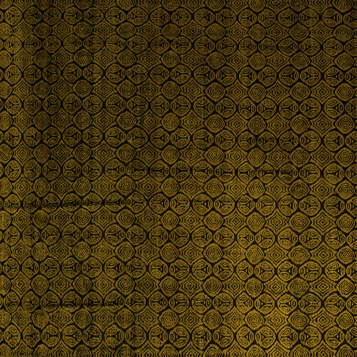 Square Abstract Yellow Modern Rug, abs5276yw