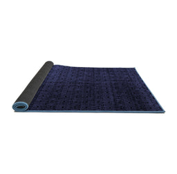 Sideview of Abstract Blue Modern Rug, abs5276blu