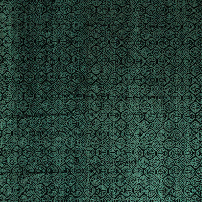Square Abstract Turquoise Modern Rug, abs5276turq