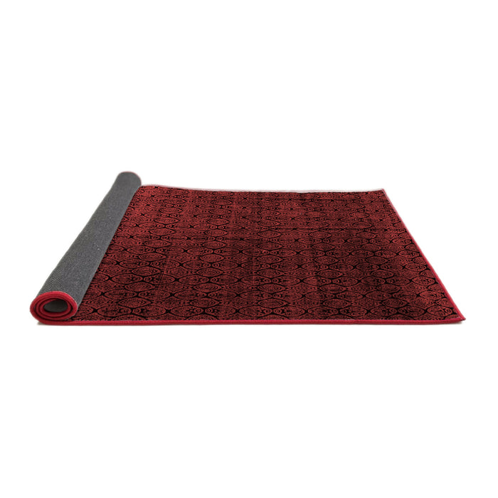 Abstract Red Modern Area Rugs