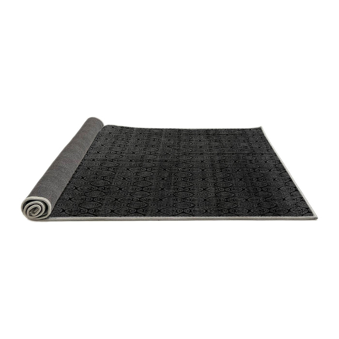 Sideview of Abstract Gray Modern Rug, abs5276gry