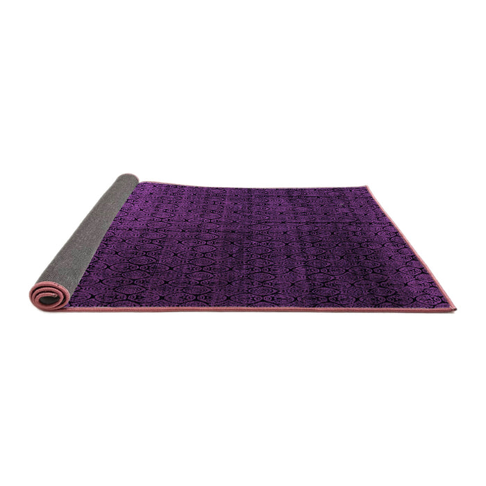 Sideview of Abstract Purple Modern Rug, abs5276pur