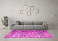 Machine Washable Abstract Pink Modern Rug, wshabs5277pnk