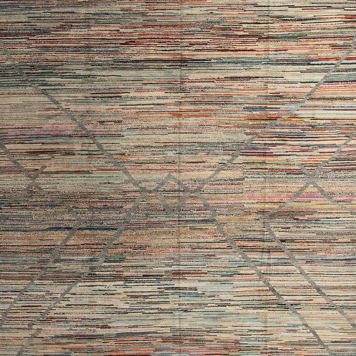 Abstract Light French Beige Brown Modern Rug, abs5277