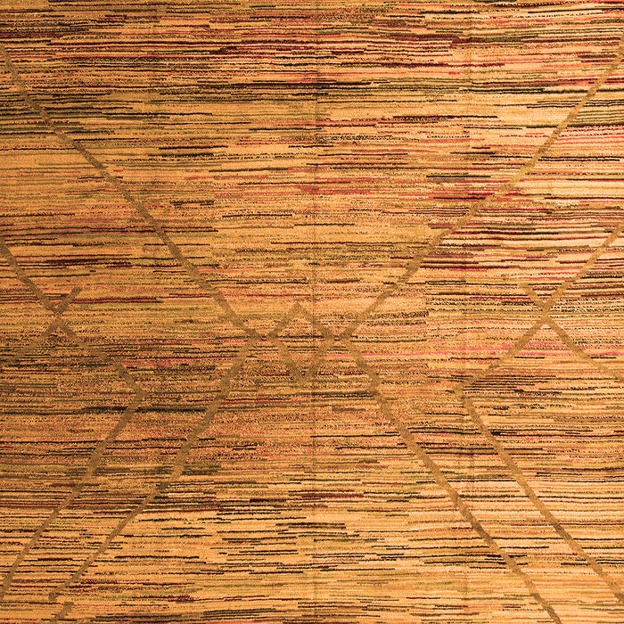 Abstract Orange Modern Rug, abs5277org