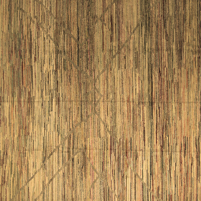 Square Machine Washable Abstract Brown Modern Rug, wshabs5277brn