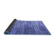 Sideview of Abstract Blue Modern Rug, abs5277blu