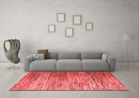 Machine Washable Abstract Red Modern Rug, wshabs5277red