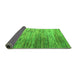 Sideview of Abstract Green Modern Rug, abs5277grn