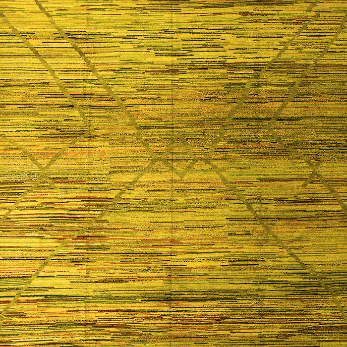 Abstract Yellow Modern Rug, abs5277yw