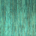 Square Abstract Turquoise Modern Rug, abs5277turq